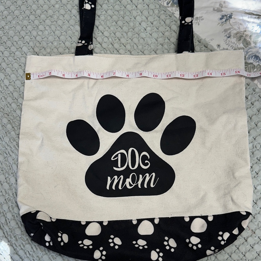 Dog Mom Canvas Tote